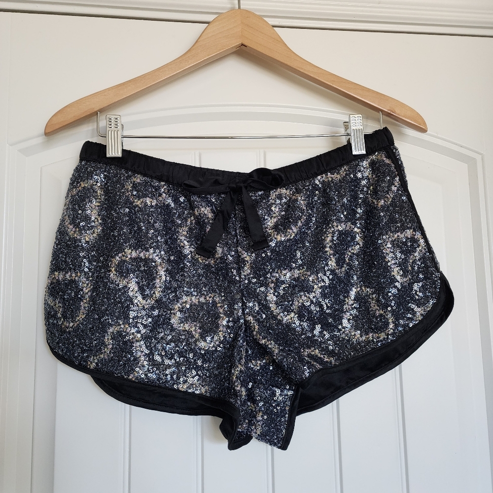 Victoria's Secret Valentines Heart Sequin Shorts Small